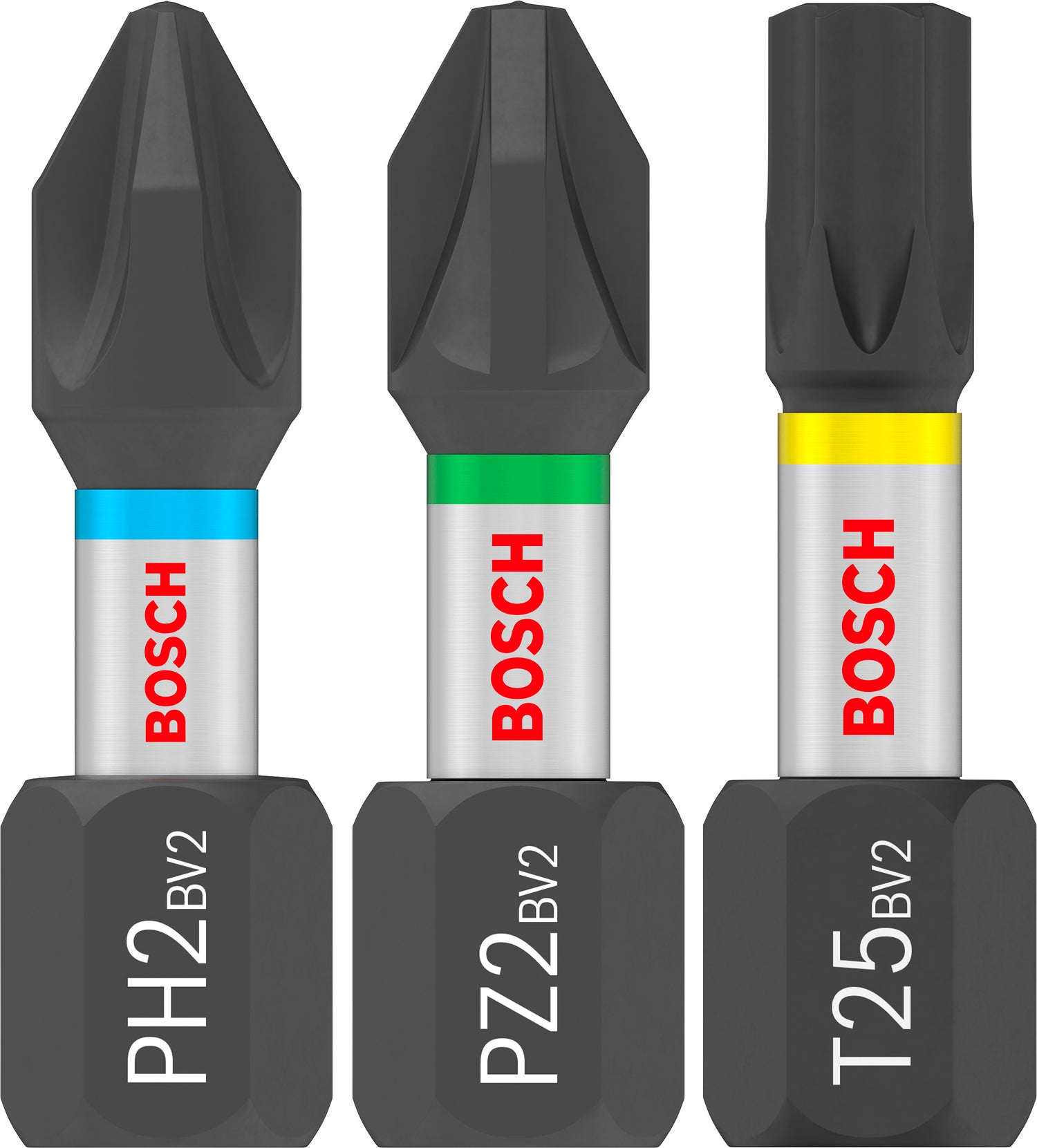 Bosch PRO Impact Bit Set 25er-Pack (je 5x PH2, PZ2, T20, T25, T30 - Länge: 25 mm - ideal für Schlagschrauber)