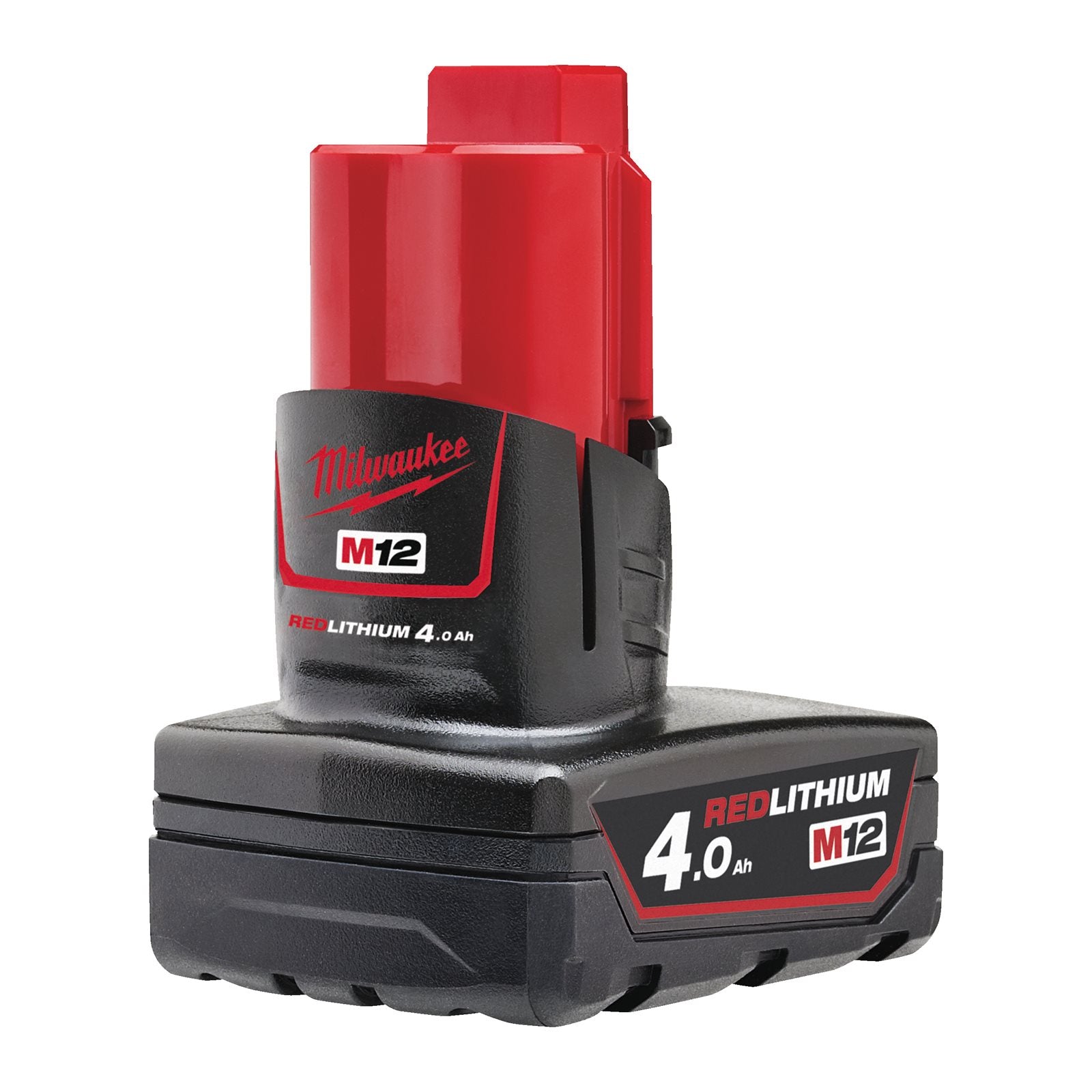 Milwaukee Akku M12 B4 (12V / 4,0 Ah, Red Li-Ion Akkupack, 4000 mAh)