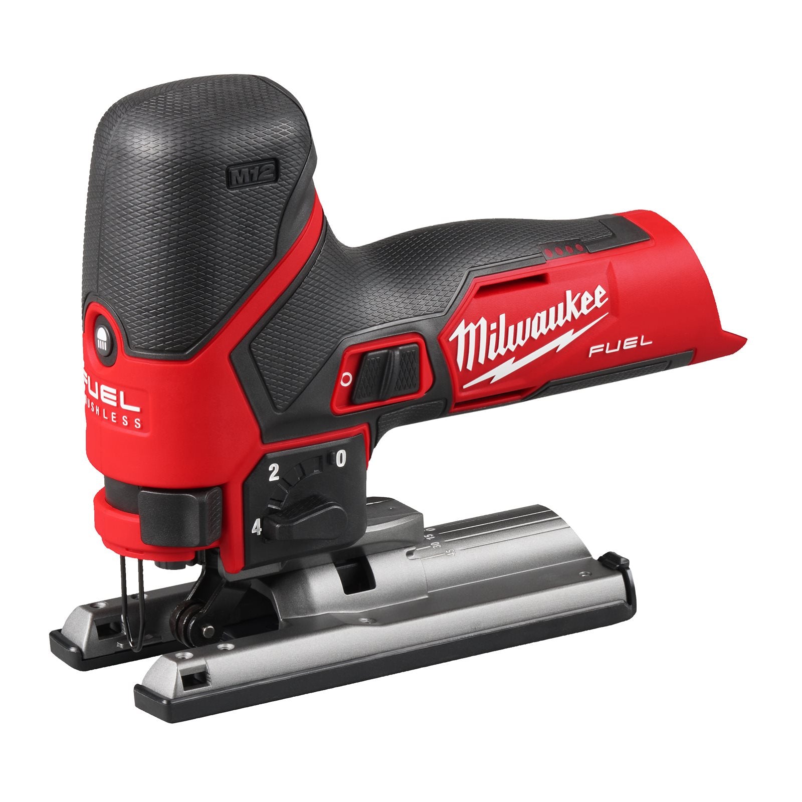 Milwaukee Akku-Stichsäge M12 FJS-0 (6 Geschwindigkeitsstufen, bis zu 24 m in 19 mm OSB, ohne Akku)