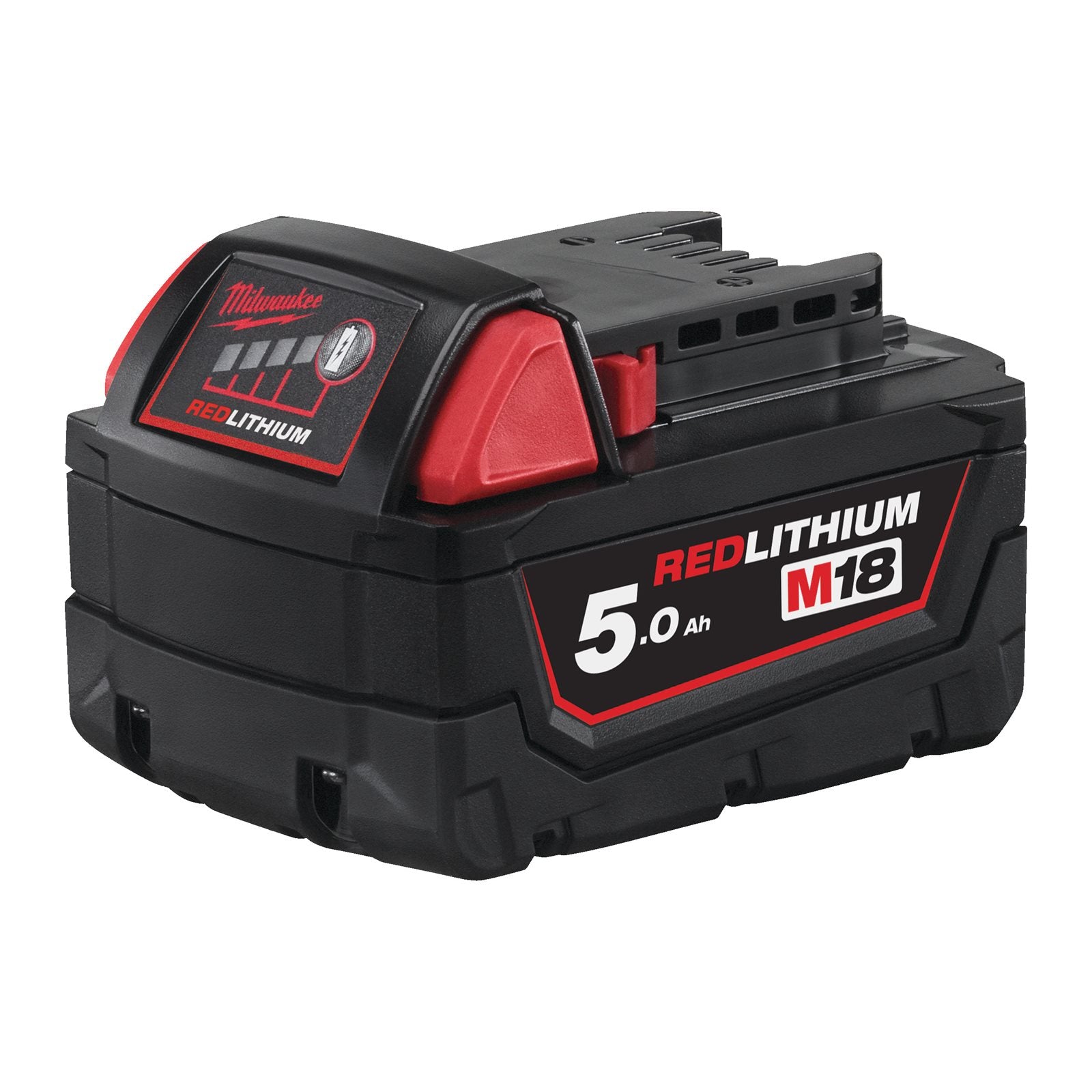 Milwaukee Akku-Starter-Set M18 NRG-503 (mit 3 x 18V / 5,0 Ah Akku M18 B5, 1 x 12V / 2,0 Ah Akku M12 B2, 1 x M12-18 FC Schnellladegerät)
