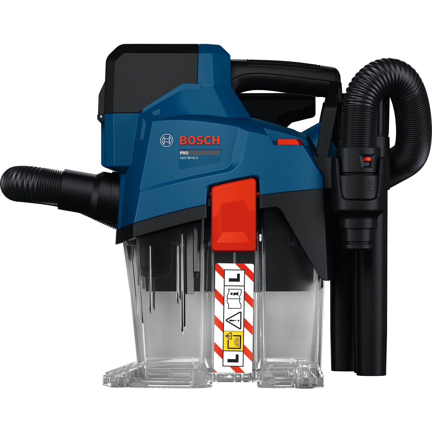 Bosch Akku-Staubsauger GAS18V-6LS (Max. Unterdruck: 129 mbar, Staubklasse: L, Behältervolumen: 6 l, inkl. Zubehör, ohne Akku)