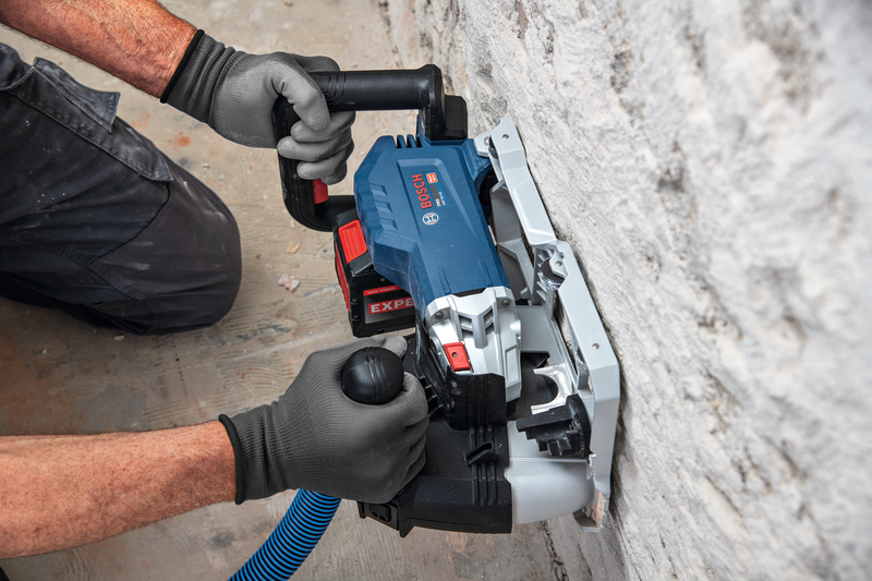Bosch Mauernutfräse GNF 18V-40 (Einstellbare Nuttiefe: 10 - 40 mm, Schnittbreite: 2 mm - 3,9 cm, ohne Akku, inkl. 2 Trennscheiben in L-BOXX 238)