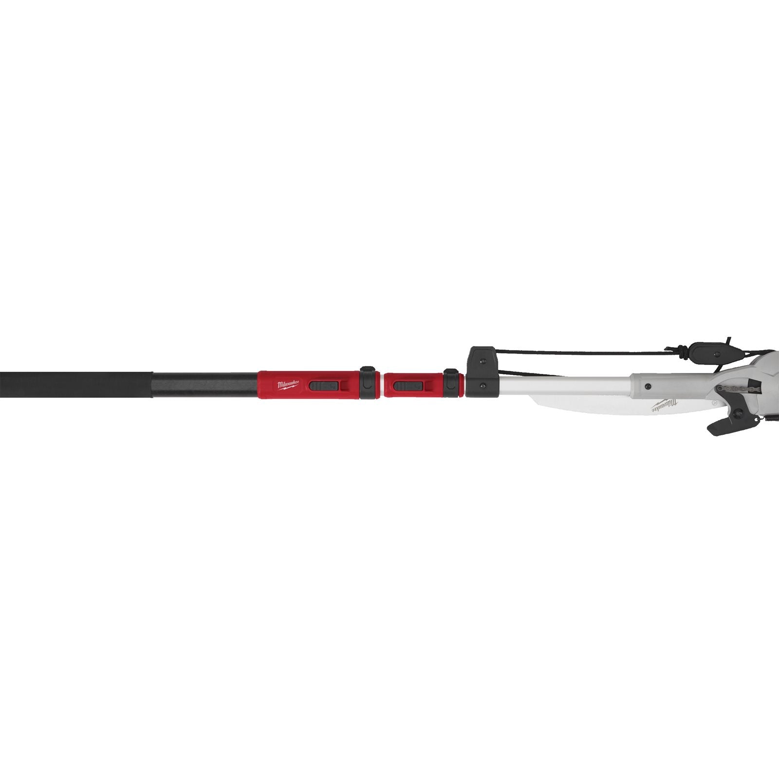 Milwaukee Teleskop-2-in-1 Hochentaster (Länge: 2,1 - 4,9 m, vereint Säge & Astschere, Max. Schnitt-Ø: 180 mm, Messerlänge: 330 mm)
