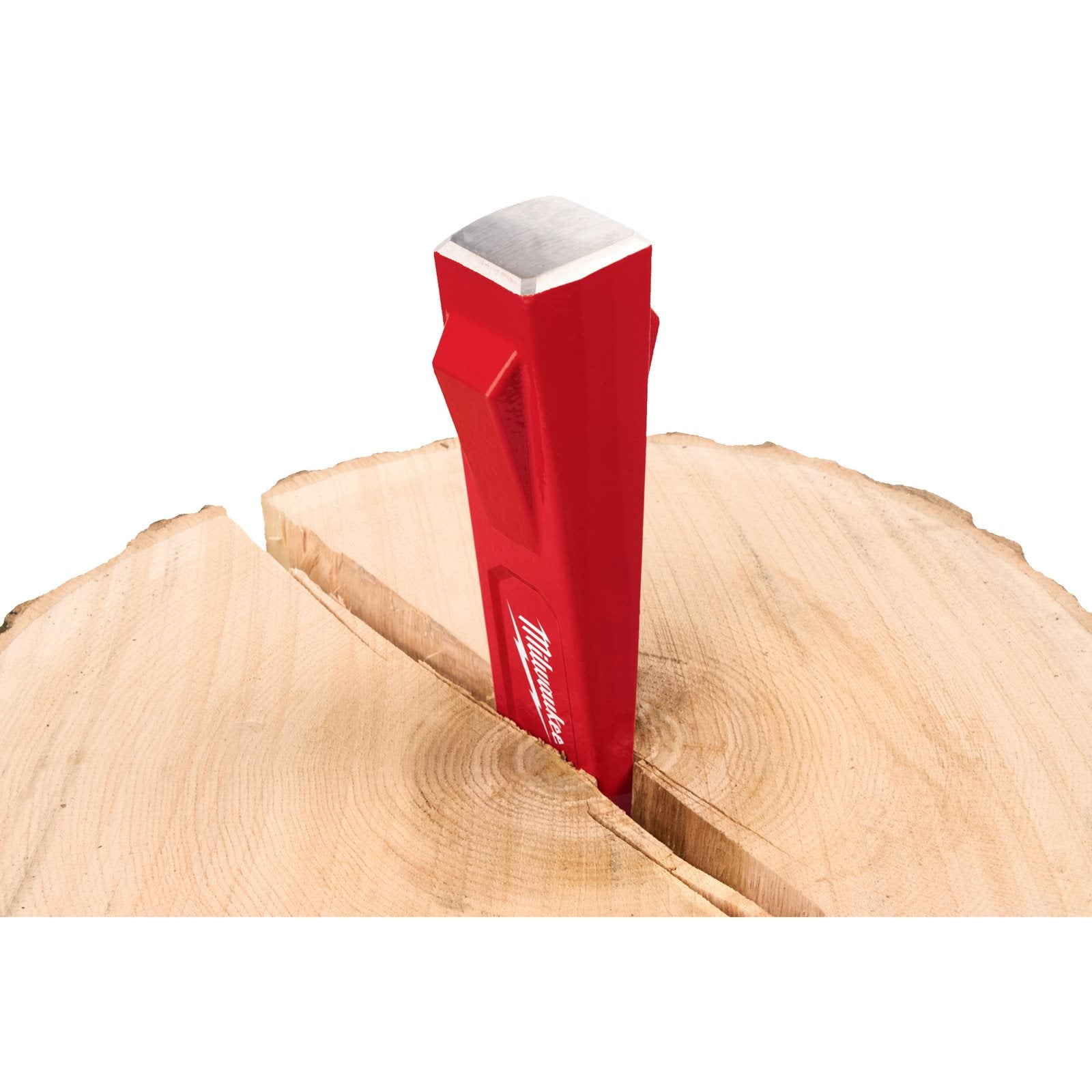 Milwaukee Spaltkeil 2,3 kg (Länge: 200 mm, Große Schlagfläche, korrosionsbeständige Beschichtung, Seitliche Stege erhöhen die Spalteffizienz)