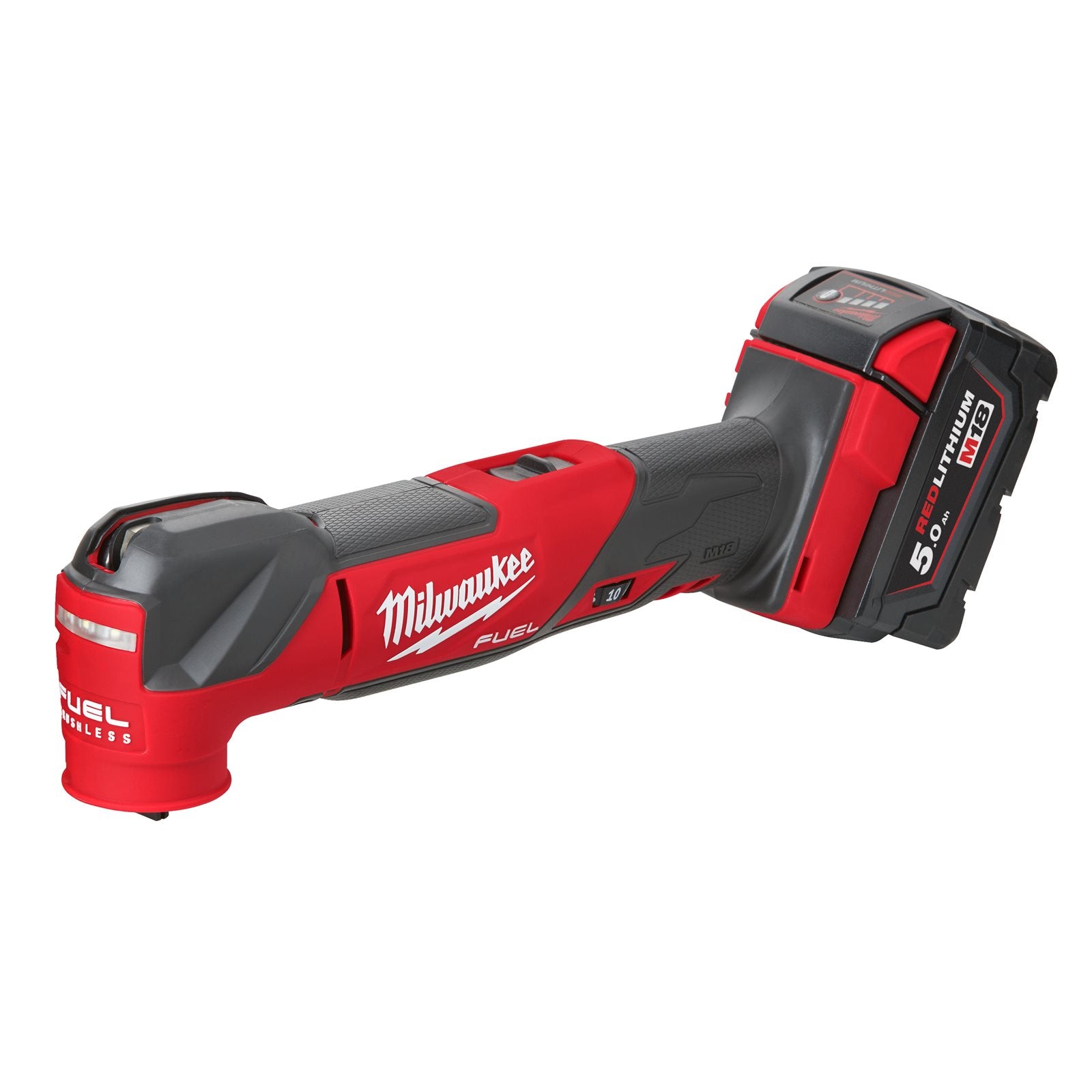 Milwaukee Akku-Multitool M18 FMT-502X (Oszillationswinkel: 2,1°, FIXTEC Schnellwechselsystem inkl. Universal-Adapter, mit 2 x 5,0 Ah Akku in HD Box)