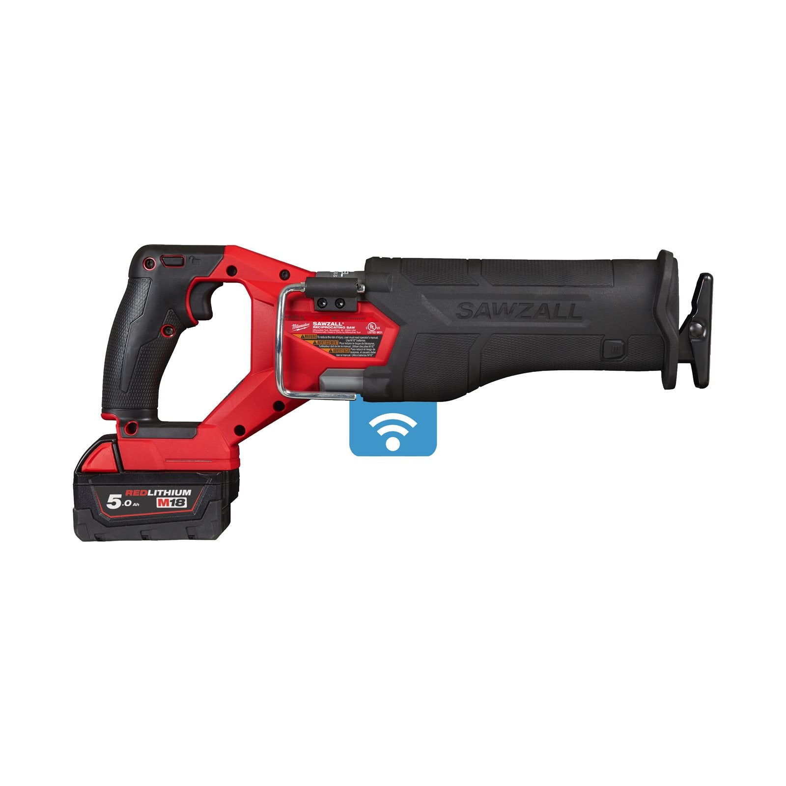 Milwaukee Akku-Säbelsäge M18 ONEFSZ-502X (bis 300 mm in Holz, ONE-KEY, mit 2 x 5,0 Ah Akku in HD Box)