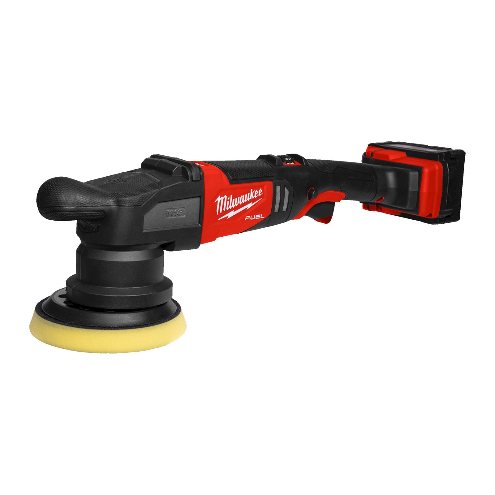Milwaukee Akku-Exzenter-Polierer M18 FROP15-502X (Scheiben-Ø: 125 mm, Schwingkreis: 15 mm, Drehzahl: 2.650 - 5.100 U/min, mit 2 x 5,0 Ah Akku in HD Box)