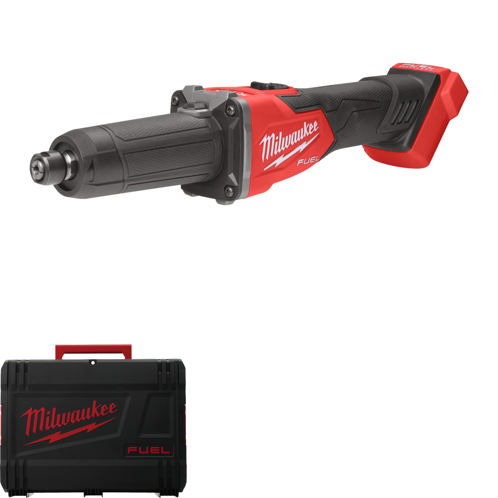 Milwaukee Akku-Geradschleifer M18 FDGRB-0X (inkl. 6 & 8 mm Spannzange, Max. Zubehör-Ø: 50 mm, ohne Akku in HD Box)