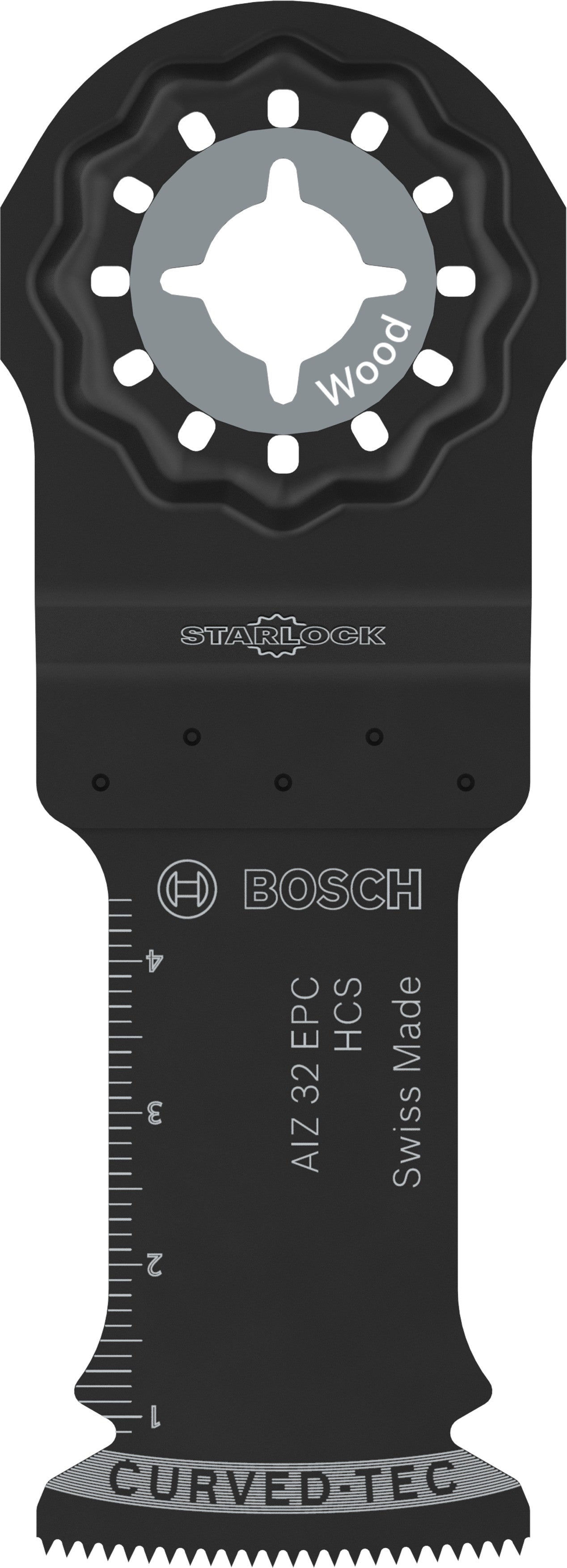 Bosch Tauchsägeblatt AIZ 32 EPC (Starlock, HCS, Curved-Tec, Zum Schneiden von Weichholz, 32 x 50 mm)
