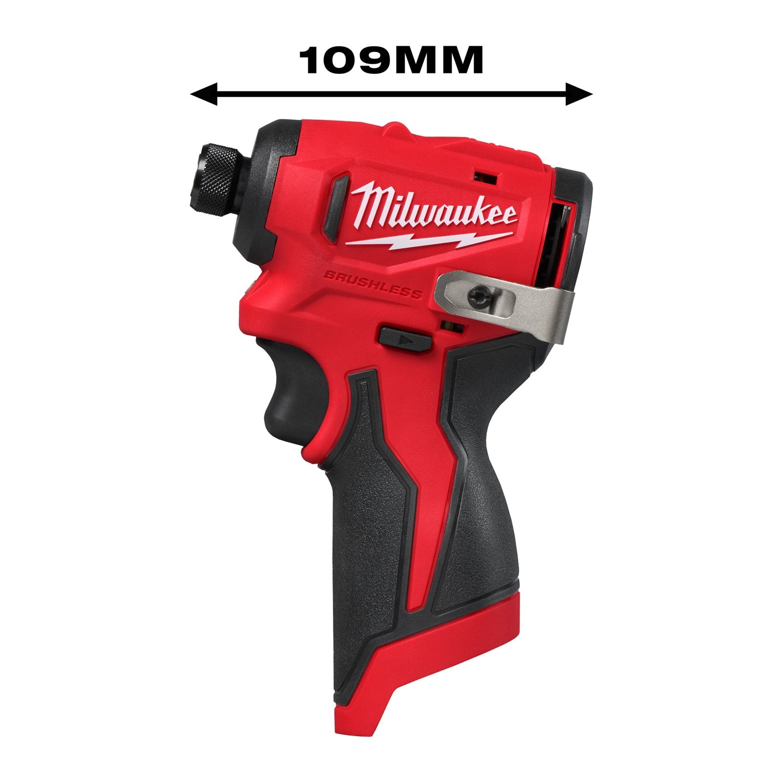 Milwaukee Akku-Schlagschrauber M12 BLIDRC-0 (Drehmoment: 124 Nm, 1/4" Hex-Futter, kompakt, bürstenlos, ohne Akku)