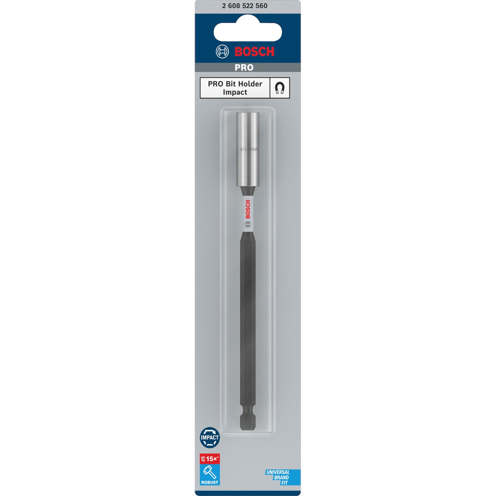 Bosch PRO Standard 1/4" Bithalter Impact 150 mm (magnetisch, geeignet für Schlagschrauber)