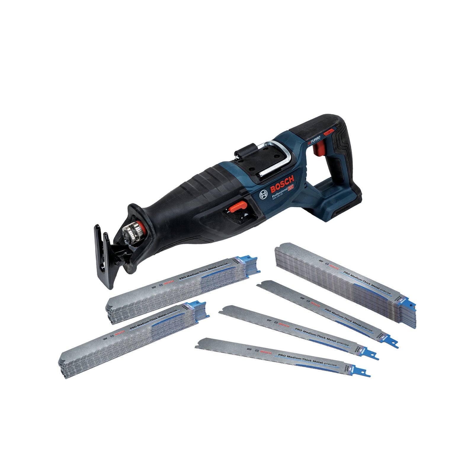 Bosch PRO GSA 18V-28 Akku-Säbelsäge inkl. 75 x S1137BEF Säbelsägeblatt (ohne Akku im Karton)