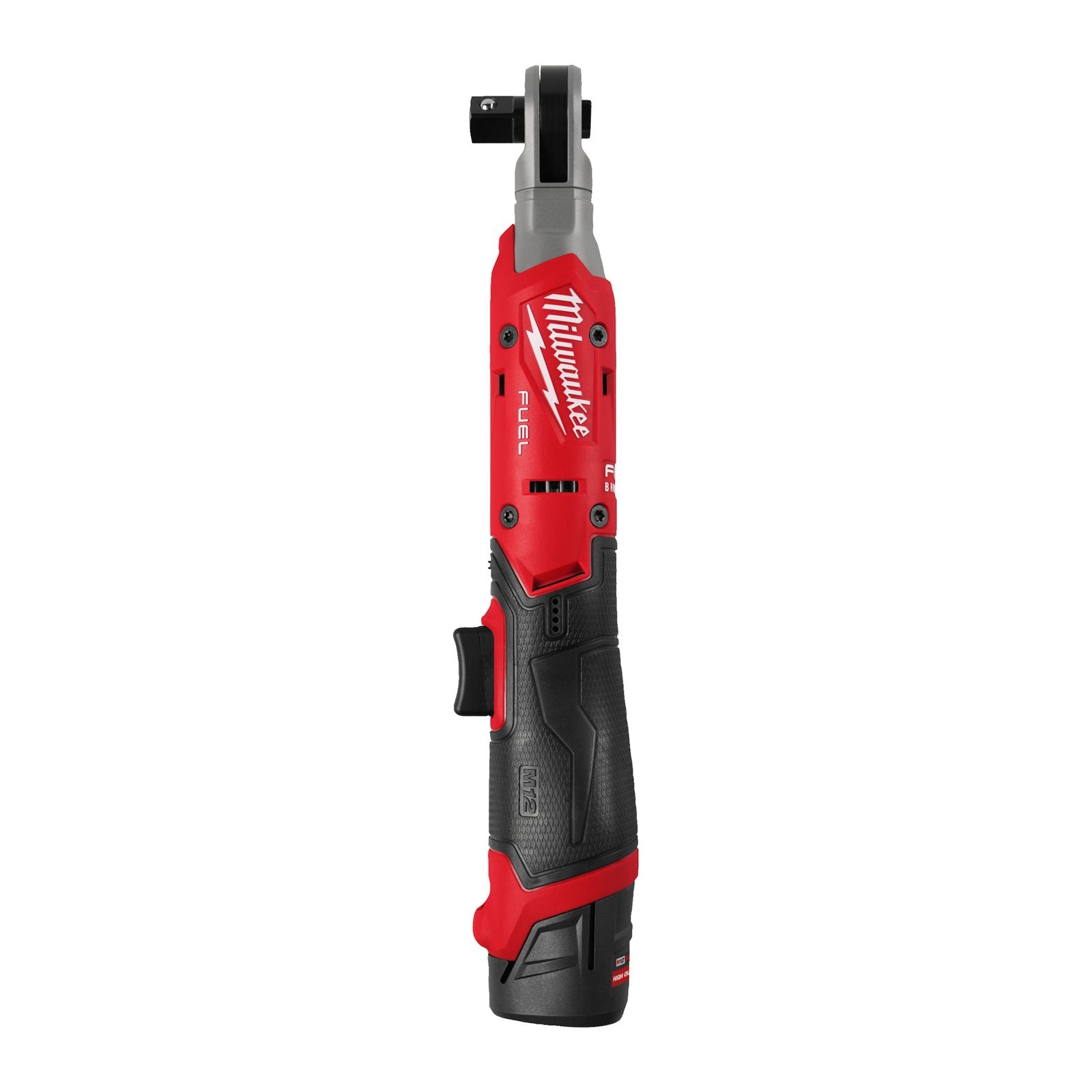 Milwaukee Akku-Ratsche M12 FIR12G2-252B (Aufnahme: 1/2"-Vierkant, Drehmoment: 108 Nm, Drehzahl: 0 - 300 U/min, inkl. 2 x 2,5 Ah Akku in Tasche)