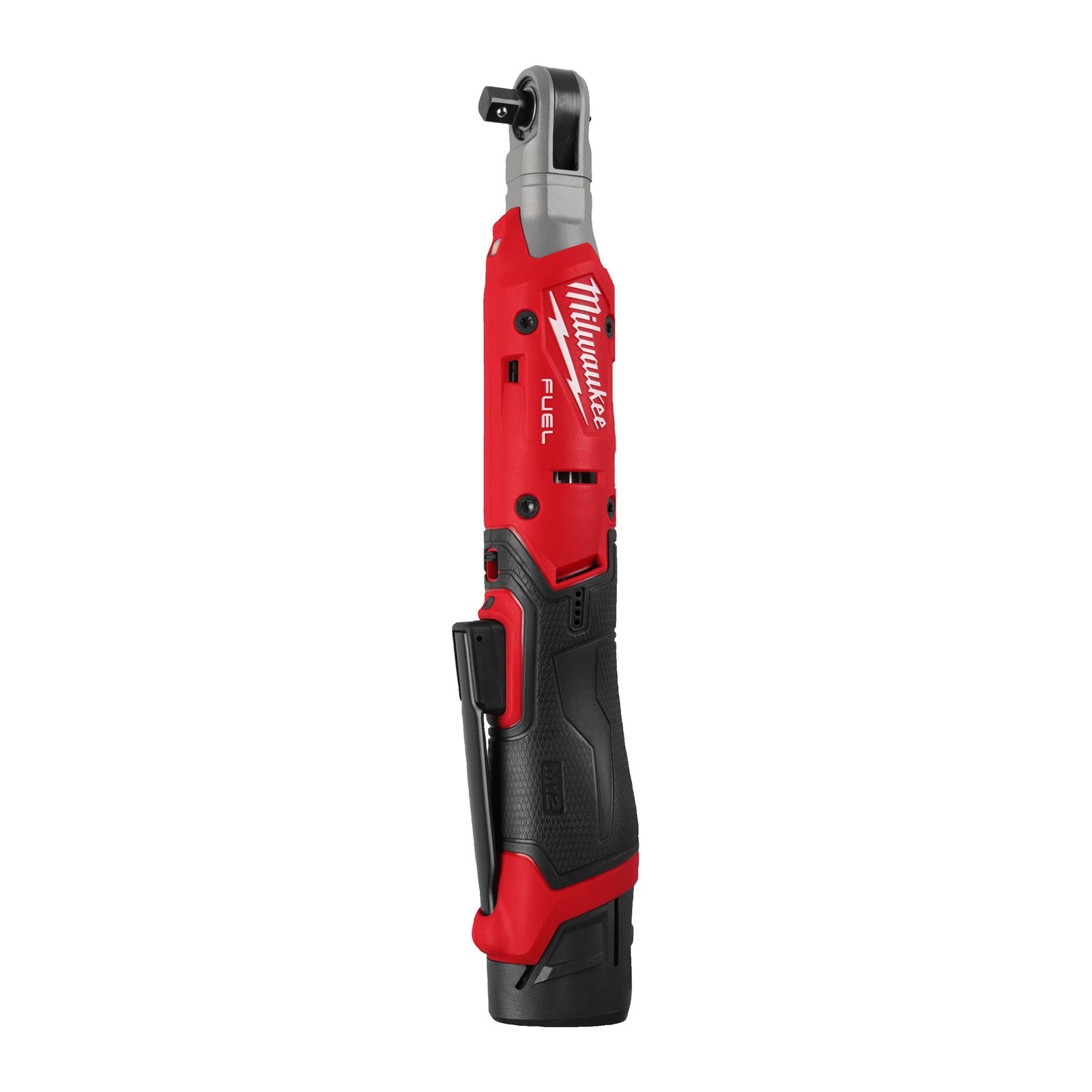 Milwaukee Akku-Ratsche M12 FIR38G2-252B (Aufnahme: 3/8"-Vierkant, Drehmoment: 95 Nm, Drehzahl: 0-400 U/min, inkl. 2 x 2,5 Ah Akku in Tasche)