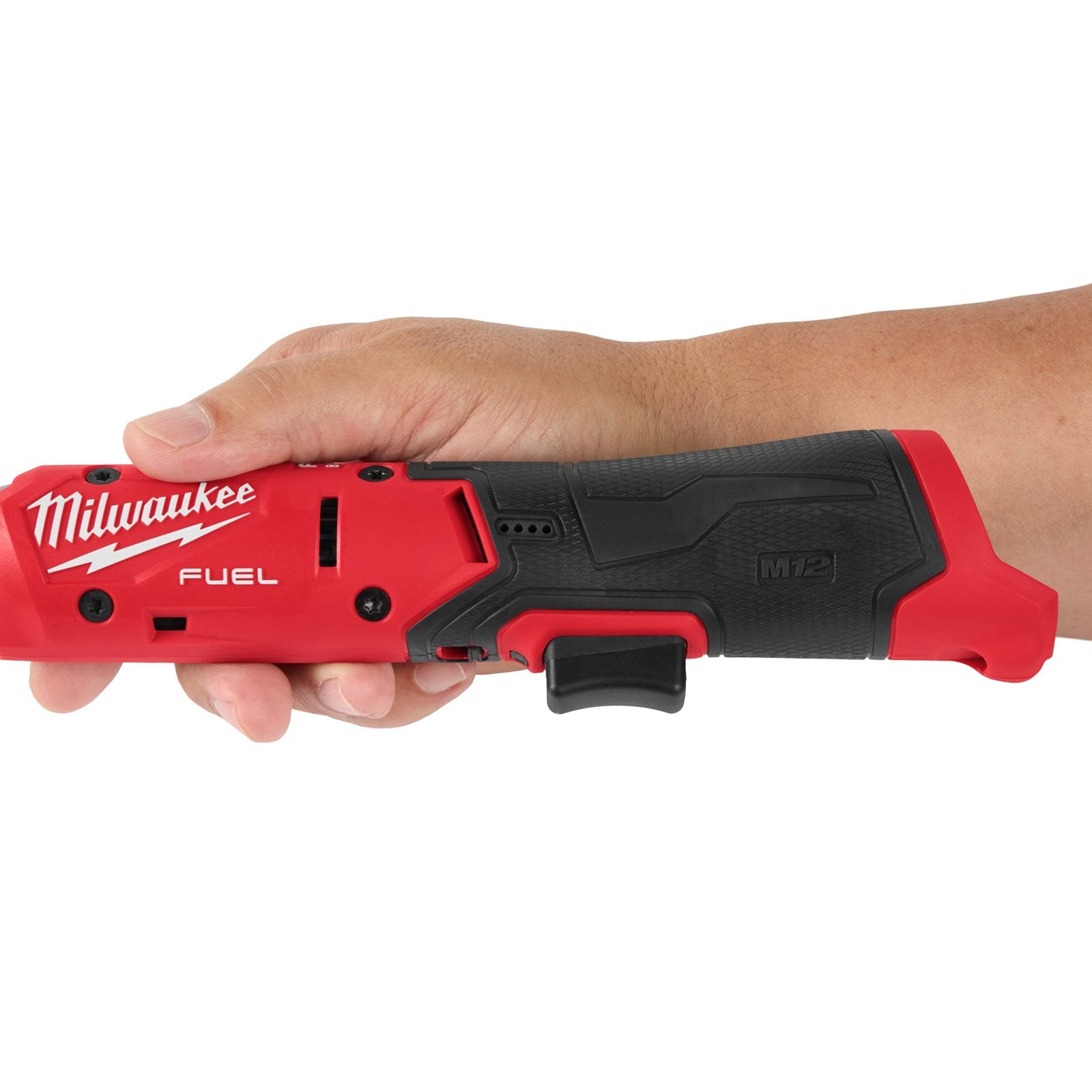 Milwaukee Akku-Ratsche M12 FIR38G2-252B (Aufnahme: 3/8"-Vierkant, Drehmoment: 95 Nm, Drehzahl: 0-400 U/min, inkl. 2 x 2,5 Ah Akku in Tasche)