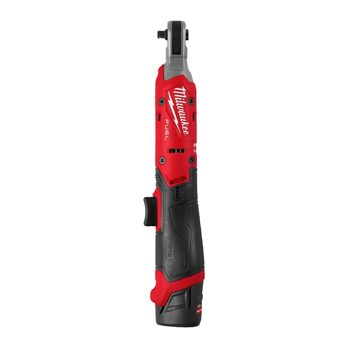 Milwaukee Akku-Ratsche M12 FIR14G2-252B (Aufnahme: 1/4"-Vierkant, Drehmoment: 61 Nm, Drehzahl: 0-550 U/min, inkl. 2 x 2,5 Ah Akku in Tasche)