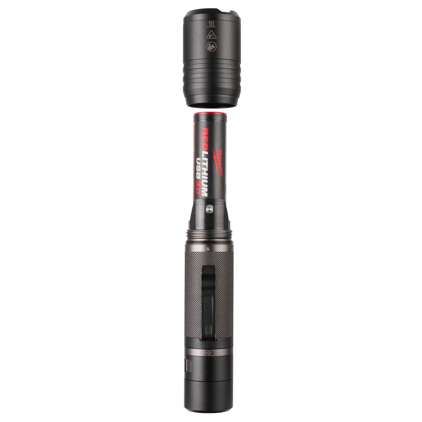 Milwaukee USB-Akku-Taschenlampe L4 FL2000-301 (Max. Leuchtkraft: 2000 Lumen, Leuchtweite: 200 m, inkl. 3,0 Ah Akku)