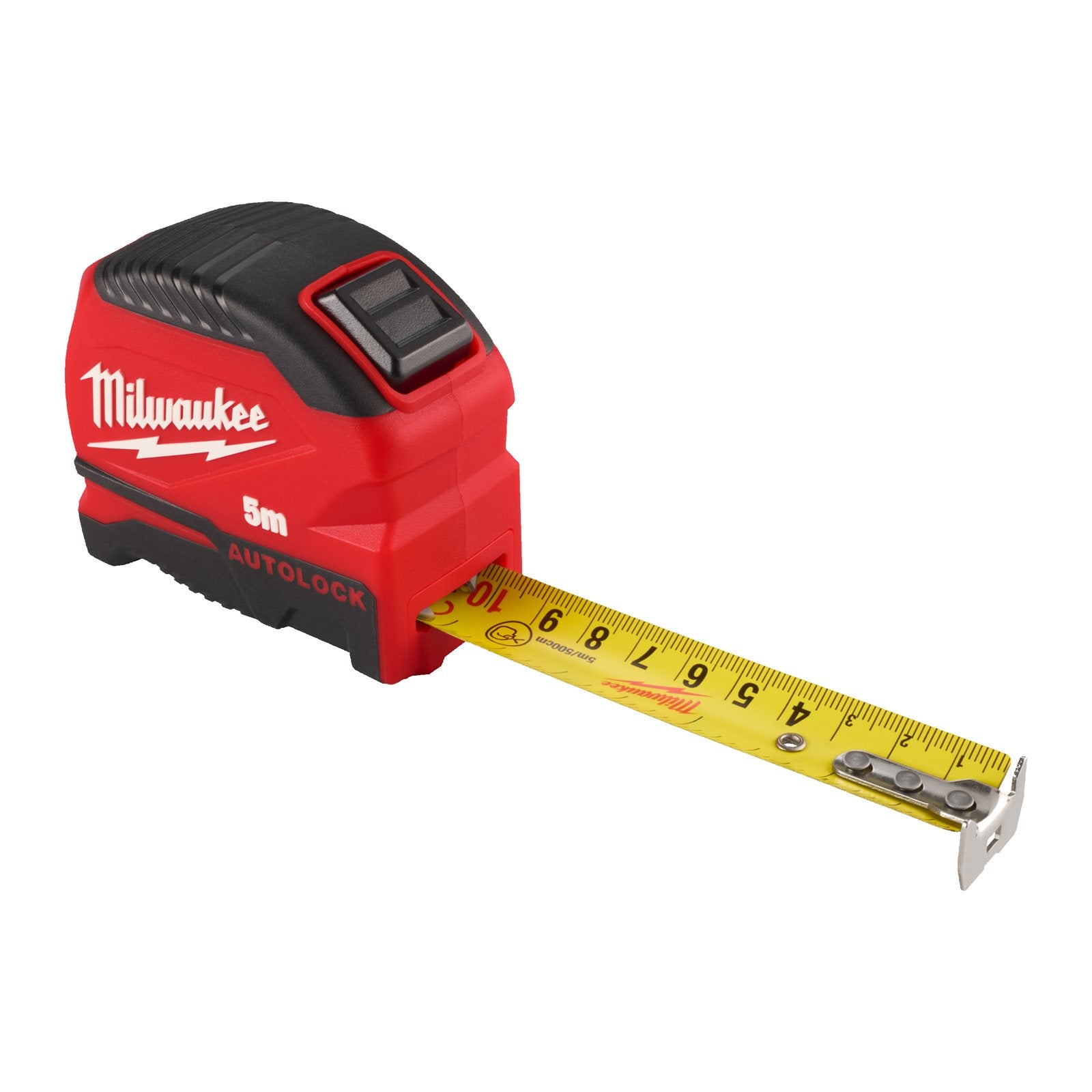 Milwaukee Pro-Compact Bandmaß 5 m (Autolock, 25 mm breites Band, nicht magnetisch, GEN II)