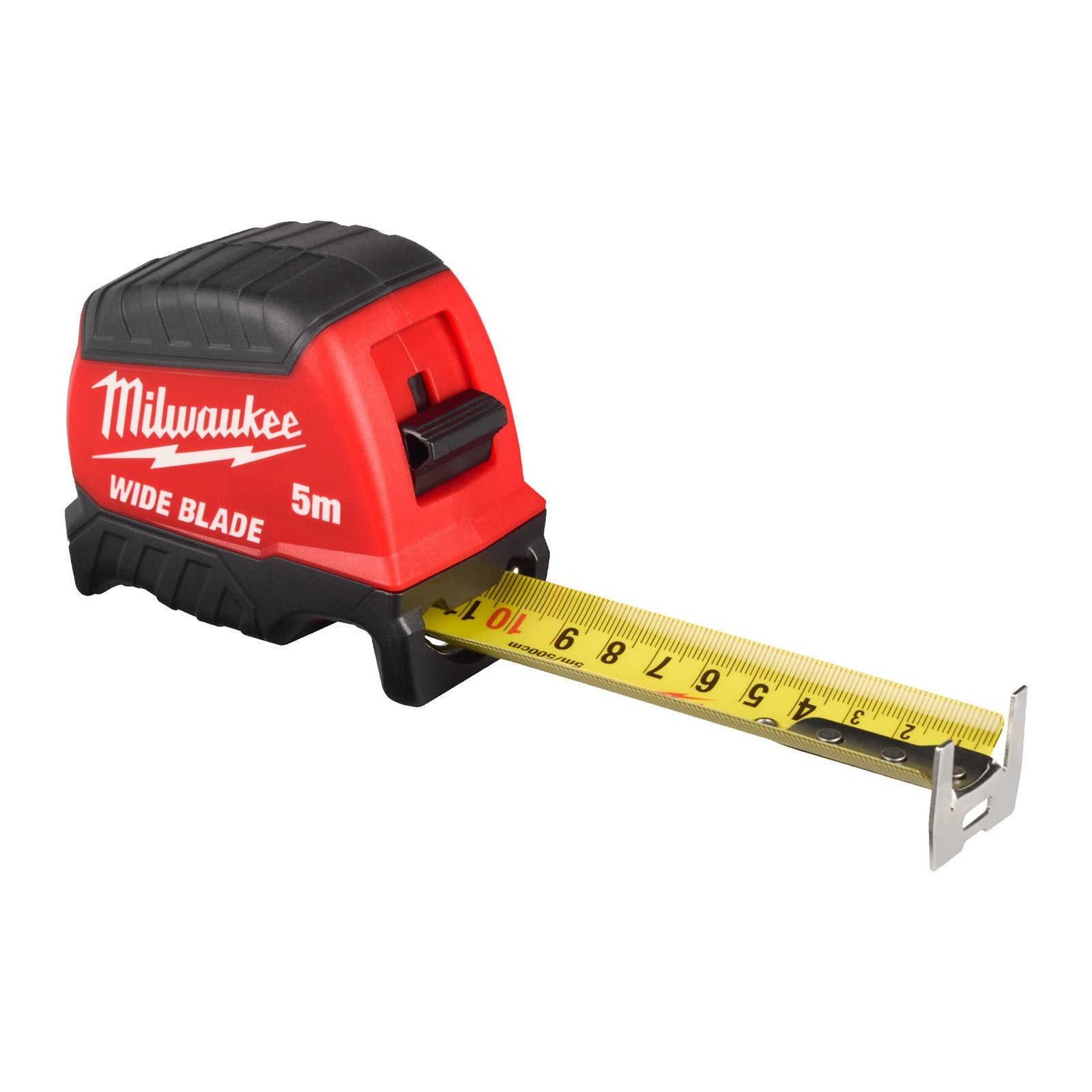 Milwaukee Premium-Bandmaß breit 5 m (35 mm breites Band, Architektenskala, nicht magnetisch, GEN III)