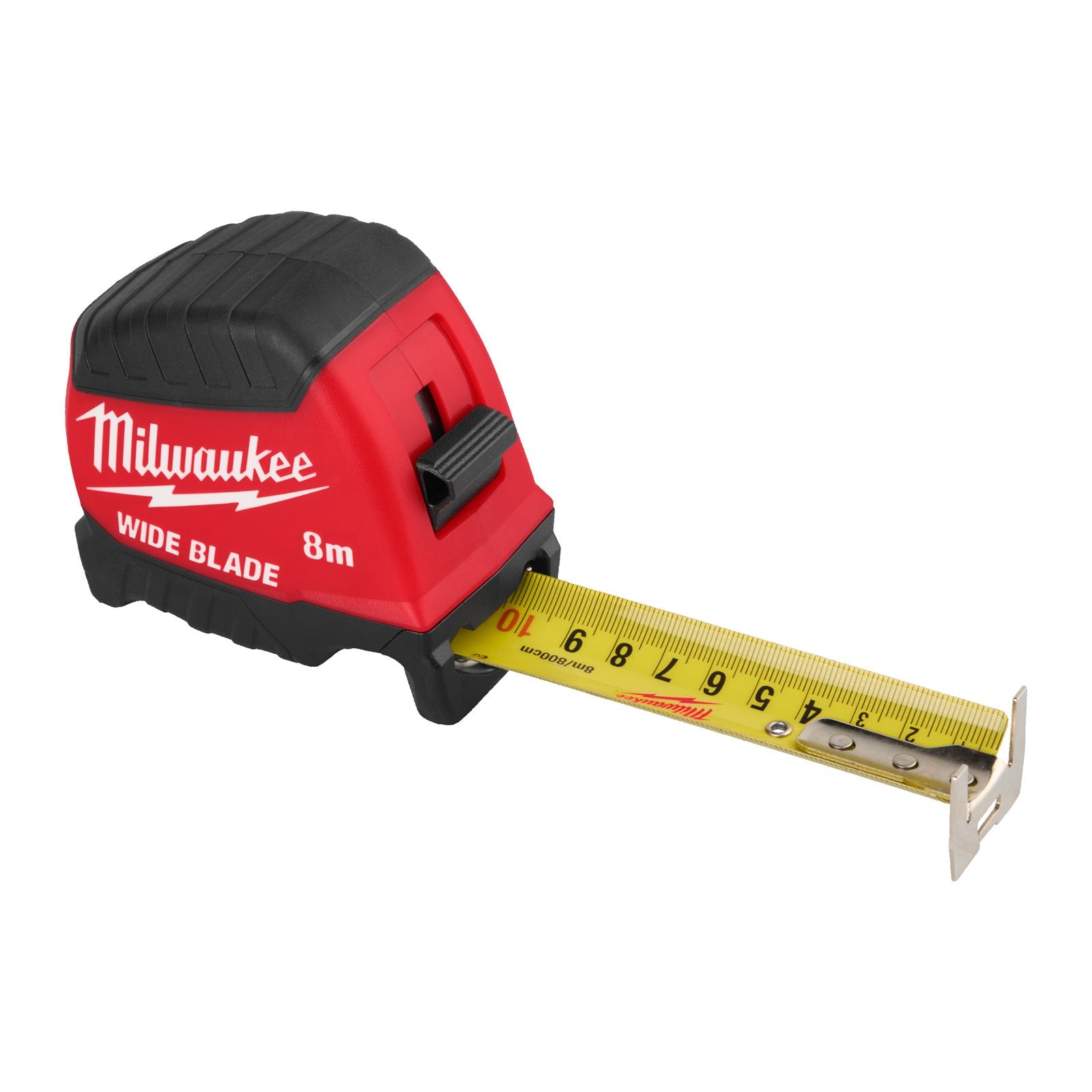 Milwaukee Premium-Bandmaß breit 8 m (35 mm breites Band, Architektenskala, nicht magnetisch, GEN III)