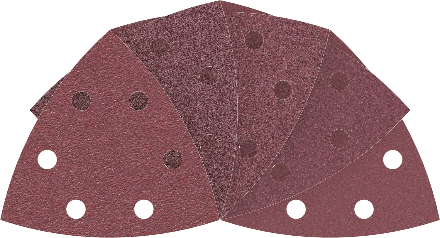 Bosch PRO F460 Schleifblatt-Set 93 mm (10-tlg.: je 2x G60, G80, G120, G180, G240 - Geeignet zum Schleifen von Holz und Farbe)