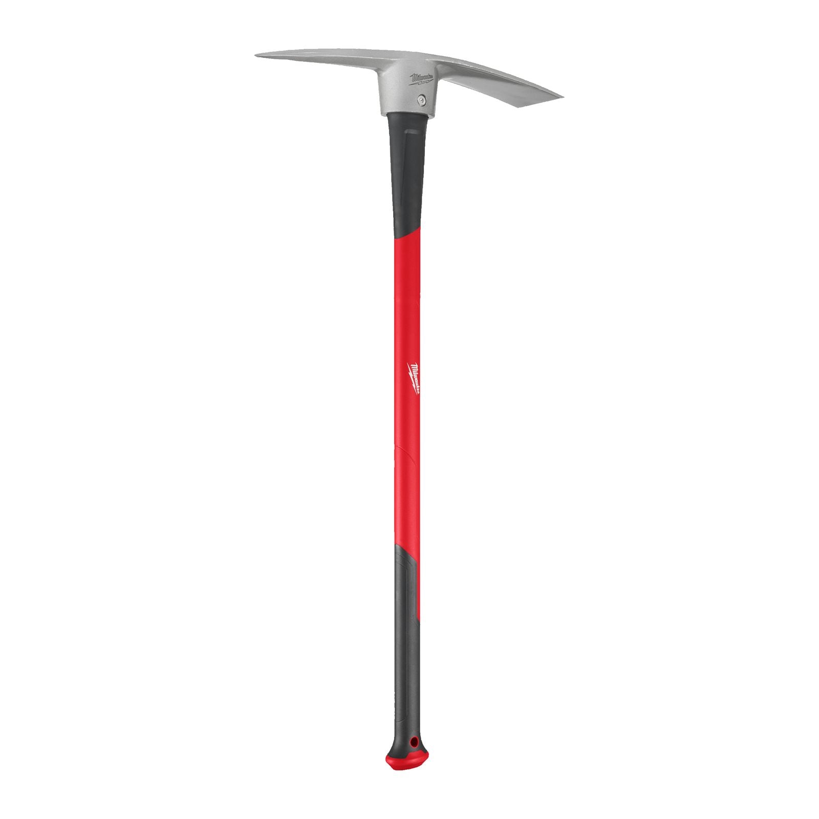 Milwaukee Spitzhacke 2,3 kg (Stahlverstärkter Glasfaserstiel 910 mm, SHOCKSHIELD™ Stiel für maximale Vibrationsreduzierung, SECURE STRIKE™ Verbindung von Kopf und Stiel)