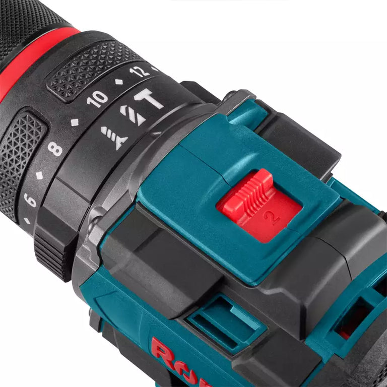 Ronix Akku-Schlagbohrschrauber 8670 (Max. Drehmoment: 60 Nm, Bohrfutter: 13 mm, kompatibel mit Makita 18V Akkus, inkl. 2 x 20V / 2,0 Ah Akku im Koffer)