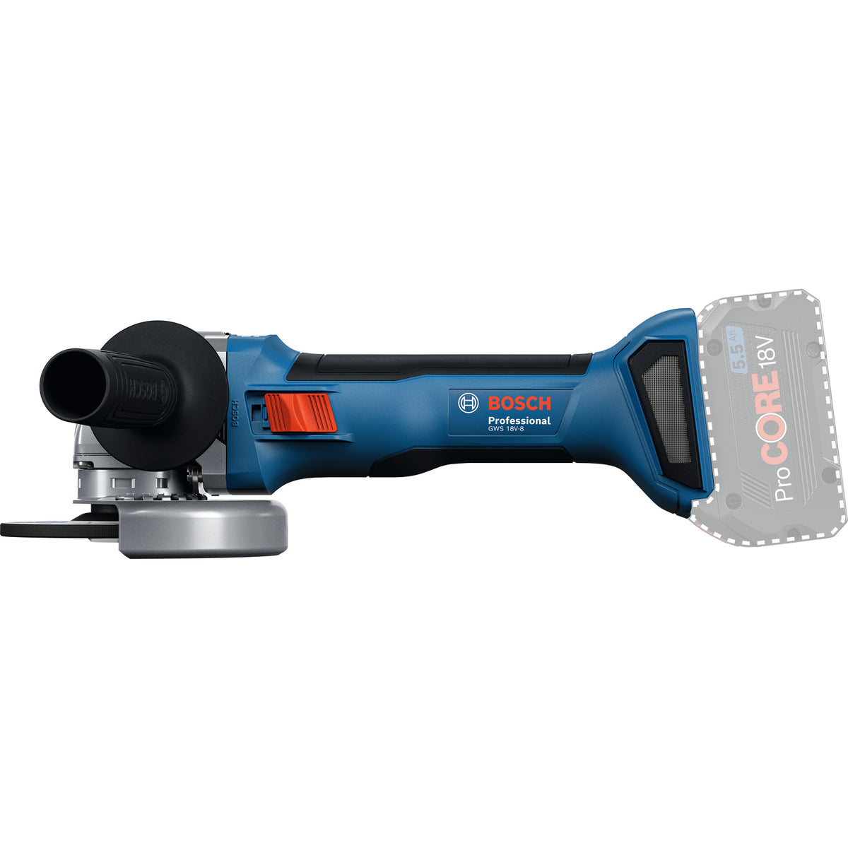 Bosch PRO GWS 18V-8 Akku-Winkelschleifer (Solo im Karton)
