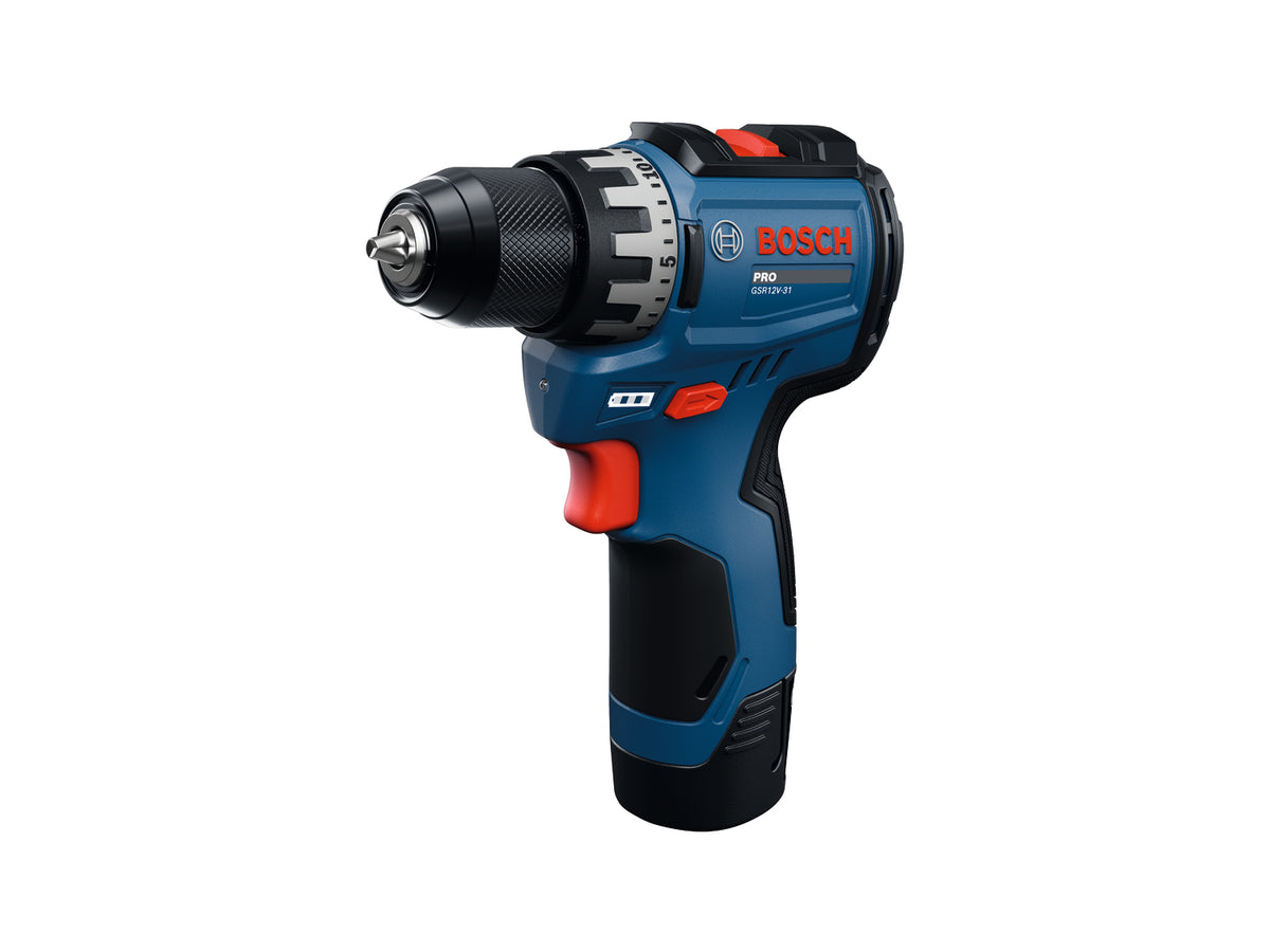 Bosch PRO GSR12V-31 Akku-Bohrschrauber (inkl. 2 x 2,0 Ah Akku, Ladegerät, L-BOXX 102)