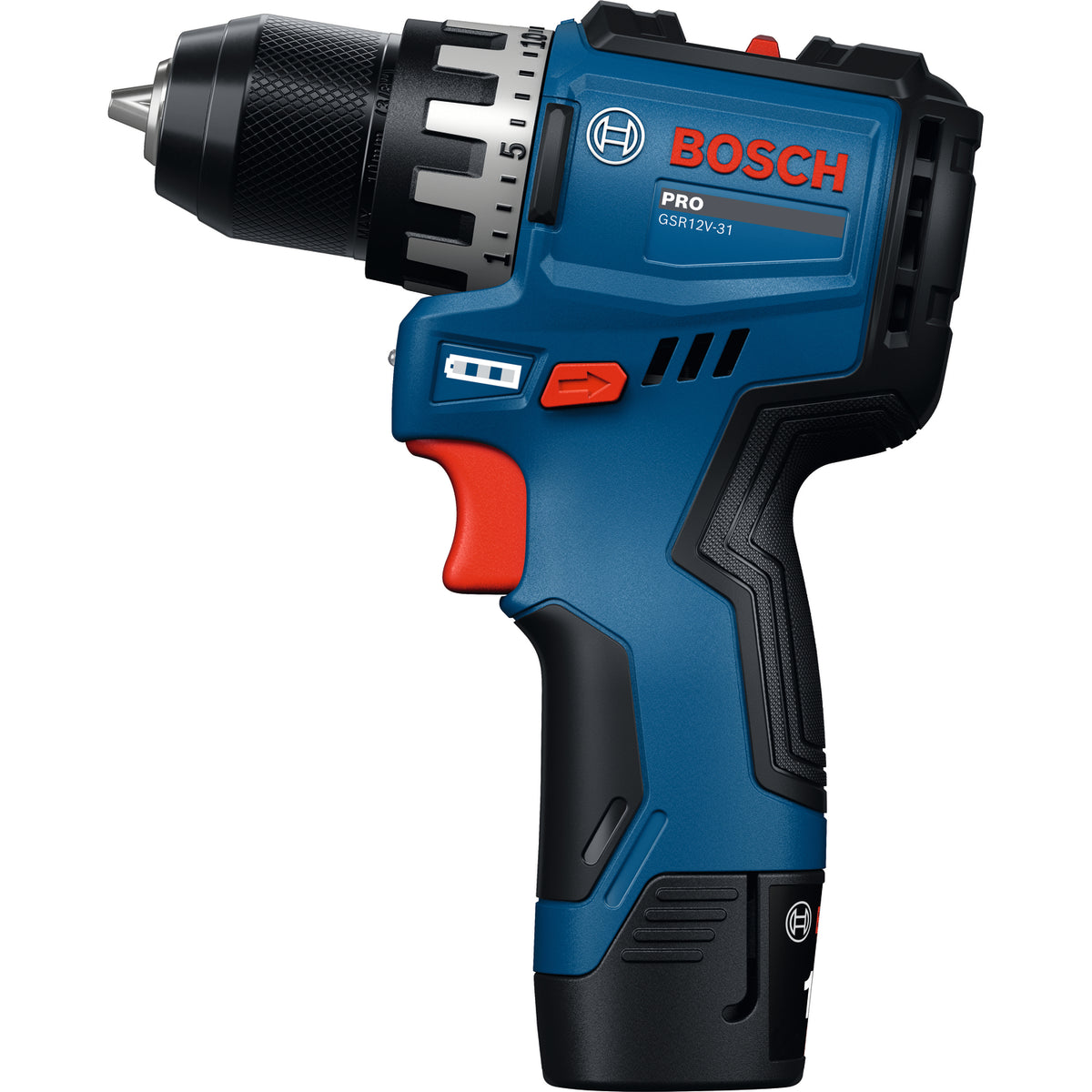 Bosch PRO GSR12V-31 Akku-Bohrschrauber (inkl. 2 x 2,0 Ah Akku, Ladegerät, L-BOXX 102)
