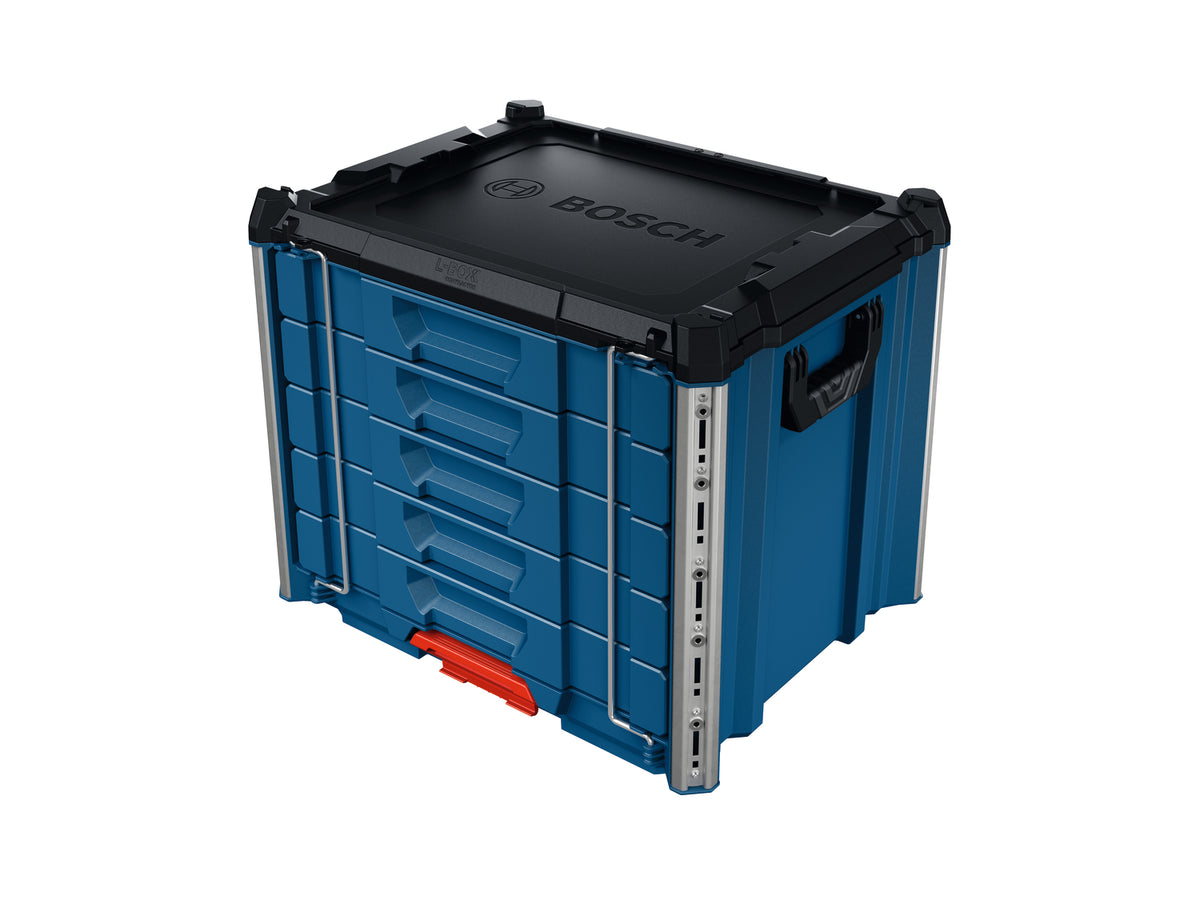 Bosch PRO L-BOXX Contractor 476 Drawer 5 Koffersystem mit 5 Schubladen (432 x 559 x 476 mm, volle Kompatibilität mit L-BOXX & ProClick System)