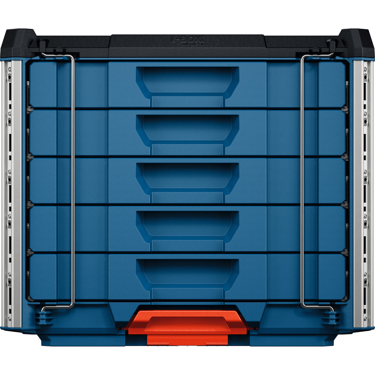 Bosch PRO L-BOXX Contractor 476 Drawer 5 Koffersystem mit 5 Schubladen (432 x 559 x 476 mm, volle Kompatibilität mit L-BOXX & ProClick System)