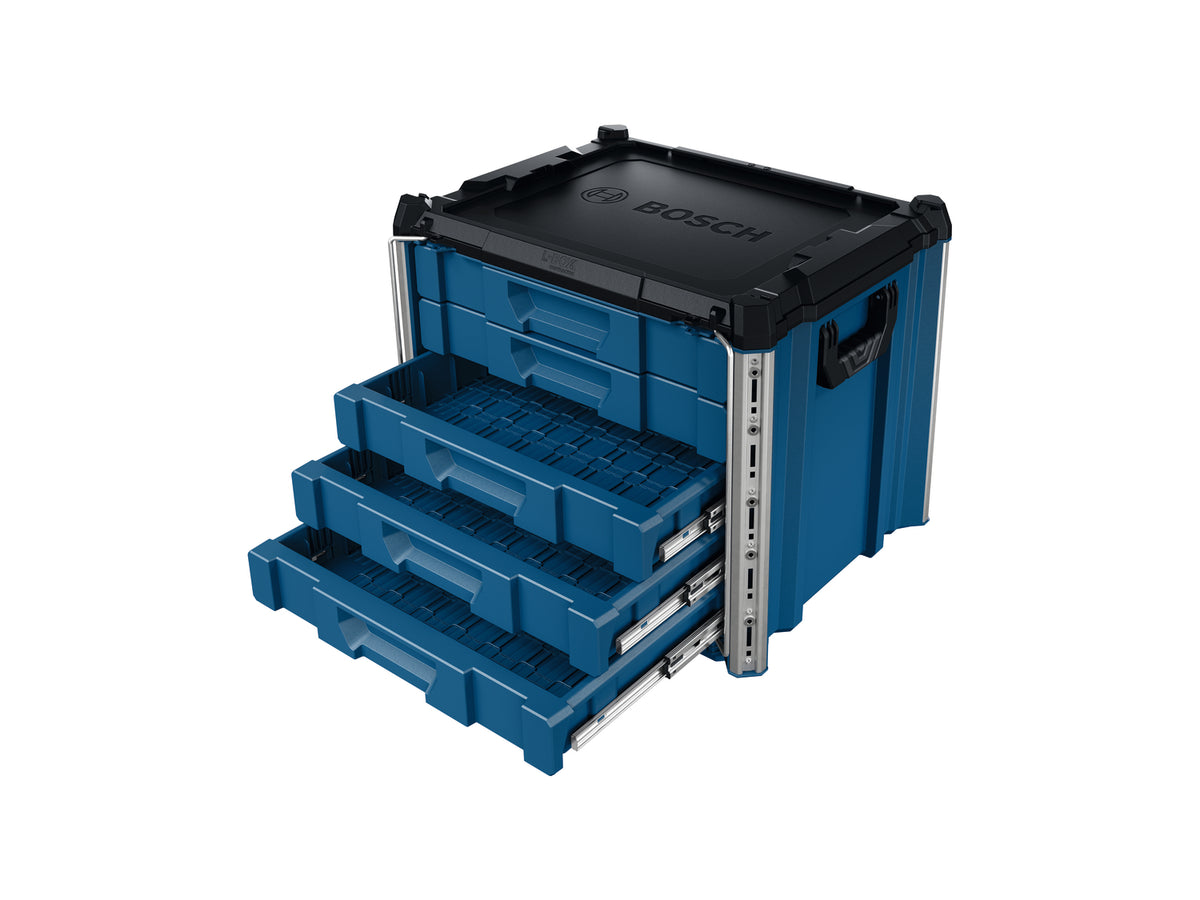 Bosch PRO L-BOXX Contractor 476 Drawer 5 Koffersystem mit 5 Schubladen (432 x 559 x 476 mm, volle Kompatibilität mit L-BOXX & ProClick System)