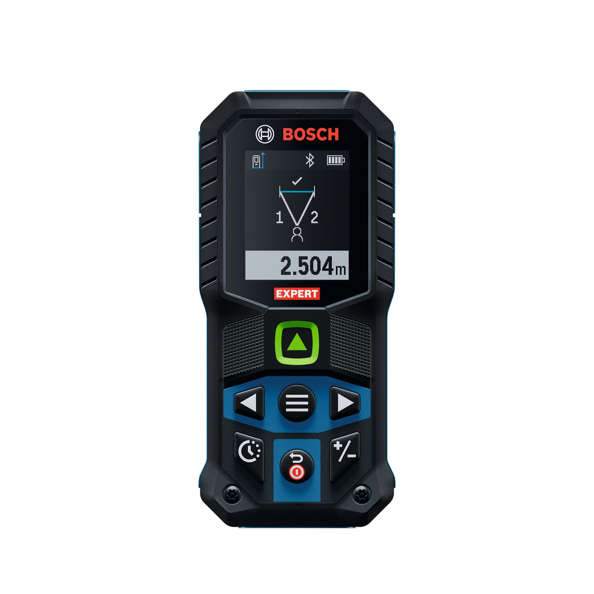 Bosch EXPERT EXLM100-39CG Laser-Entfernungsmesser bis 100 m (inkl. Akku, USB-C Kabel, Trageschlaufe, Tasche)