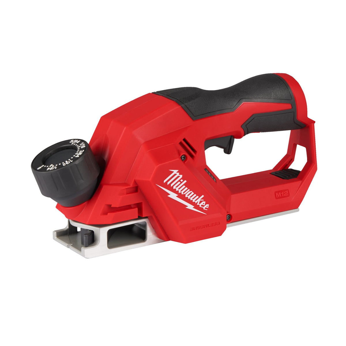 Milwaukee Akku-Hobel M12 BLP-0X (ohne Akku / Ladegerät, inkl. 2x Ersatzklingen, Inbusschlüssel, Absaugadapter, HD-Box)