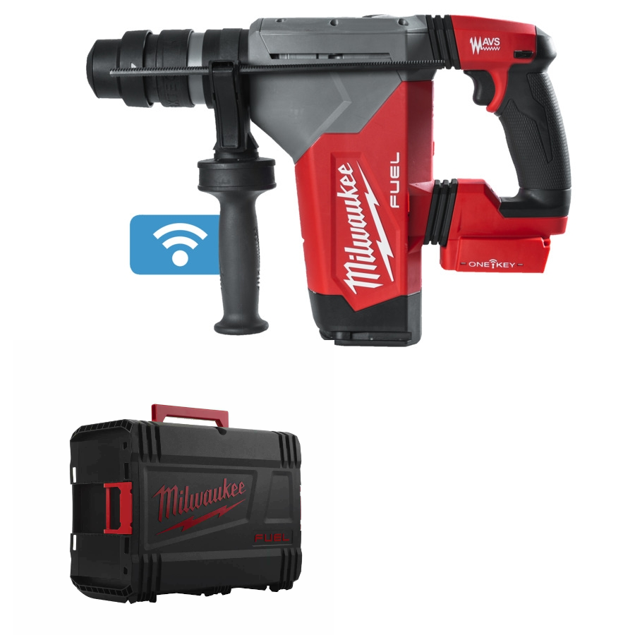 Milwaukee M18 ONEFHPX-0X Akku-Kombihammer (Schlagenergie: 5,0 J, SDS plus, ONE-KEY, ohne Akku in HD Box)