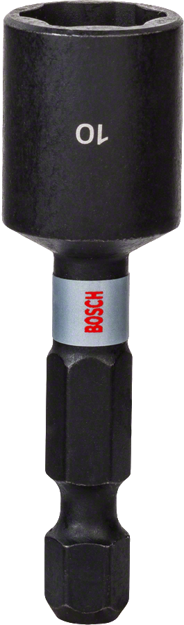 Bosch Impact Control Steckschlüssel SW 10 mm 1/4" 50 mm lang magnetisch Pick&Click