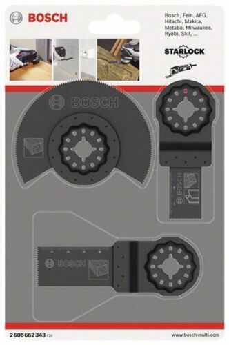 Bosch Starlock Holz-Basis Set AIZ / ACZ für oszillierende Multifunktionswerkzeuge PMF und GOP