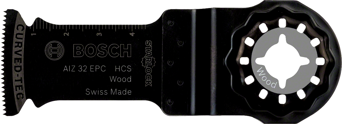 Bosch Starlock Tauchsägeblatt HCS AIZ 32 EPC 50x32 mm Wood für präzise Schnitte in Holz