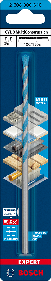 Bosch Expert CYL-9 MultiConstruction Bohrer Ø 5.5x100x150 mm