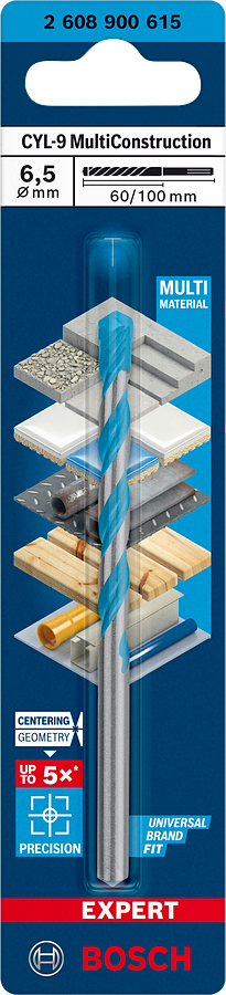 Bosch Expert CYL-9 MultiConstruction Bohrer Ø 6.5x60x100 mm