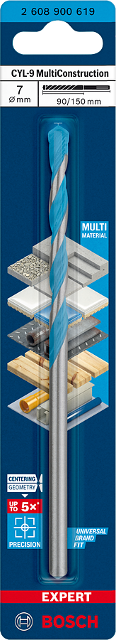Bosch Expert CYL-9 MultiConstruction Bohrer Ø 7x90x150 mm