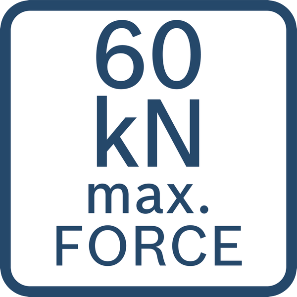 max. 60 kN Kraft
