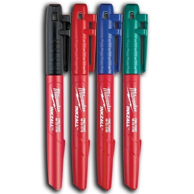 Milwaukee® INKZALL Permanentmarker Markierstift bunt mit Widerstandsfähige Spitze