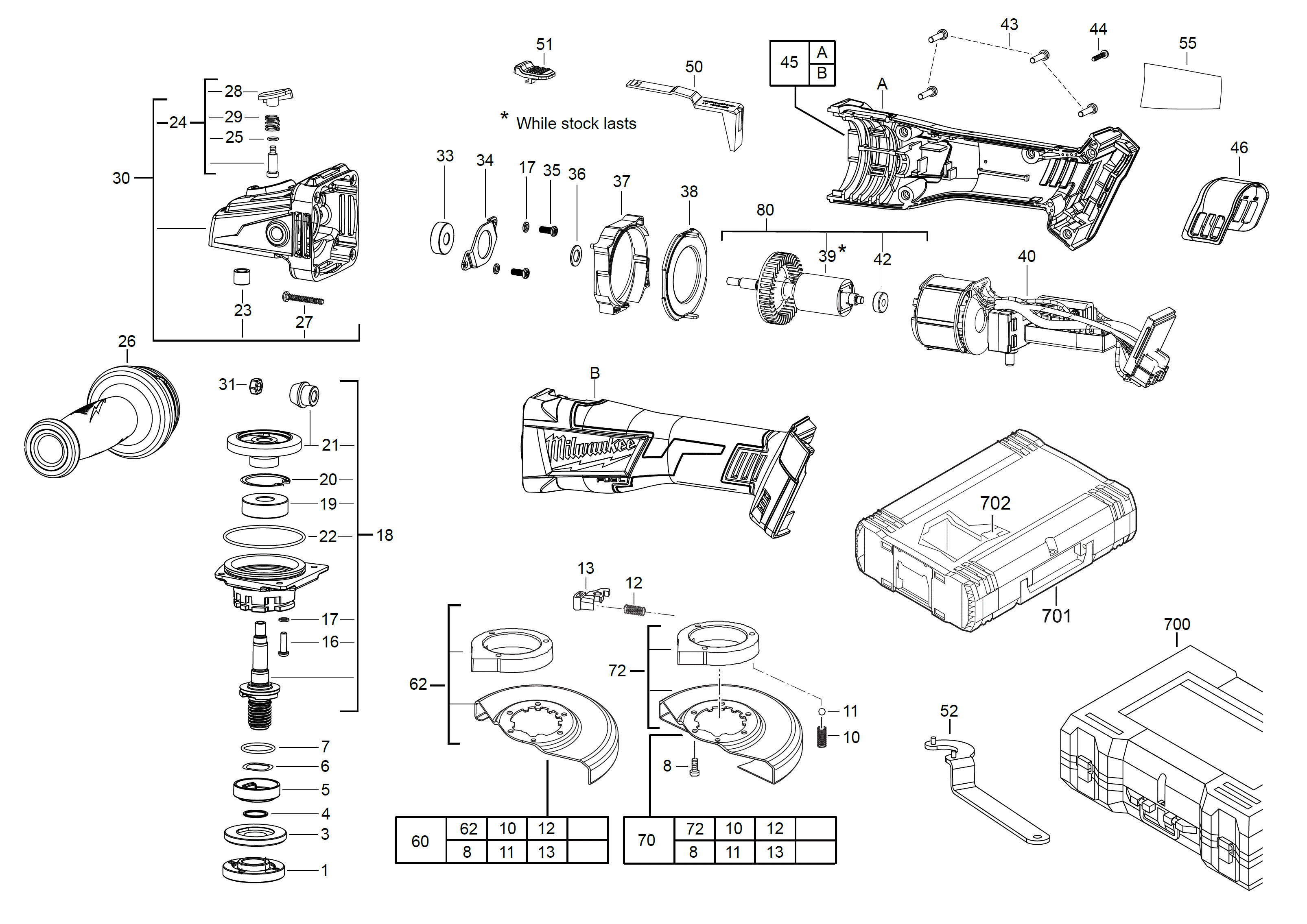 Ersatzteile für M18 CAG125X