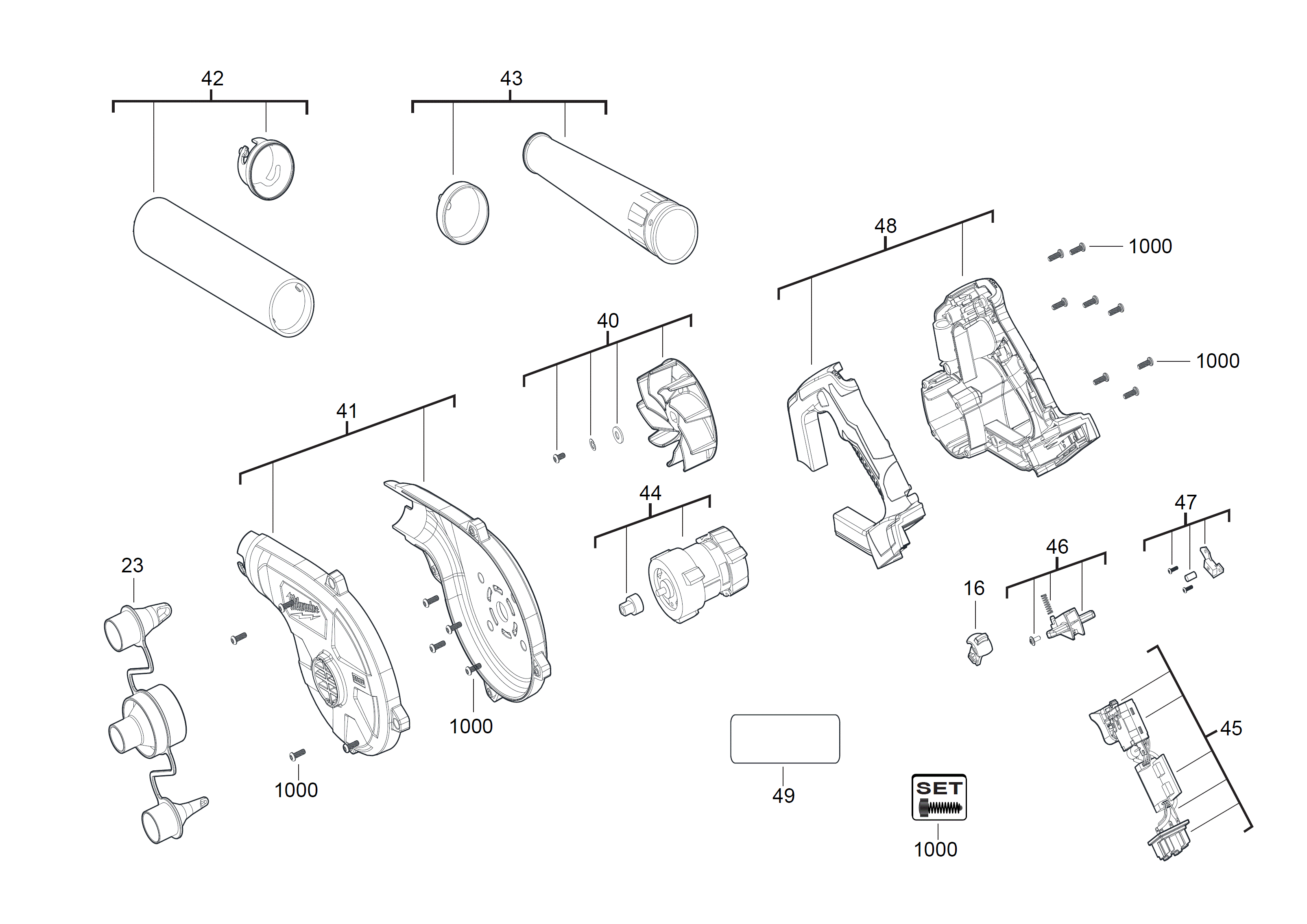 Ersatzteile für M18 BBL