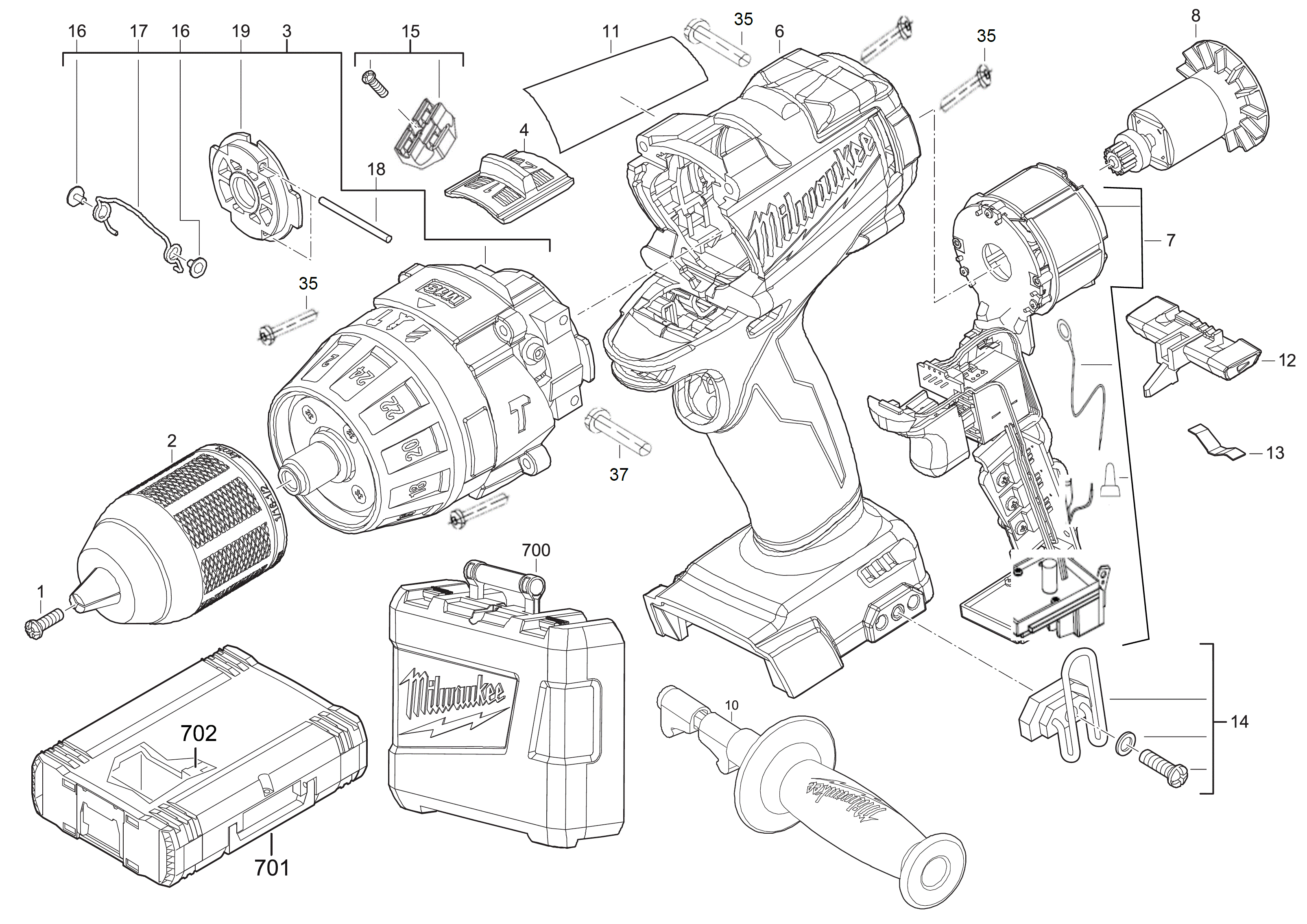 Ersatzteile für M18 CPD