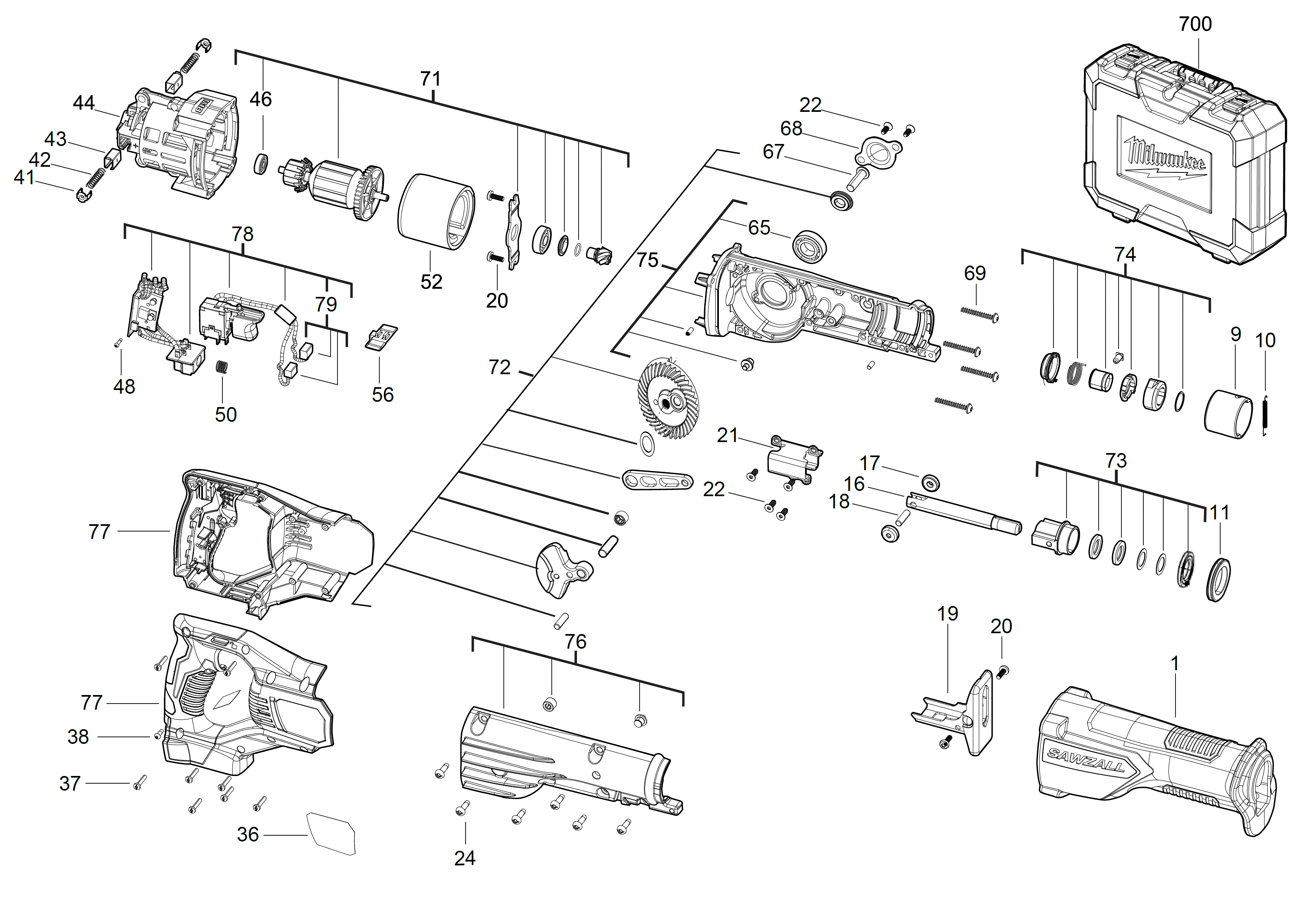 Ersatzteile für M18 BSX