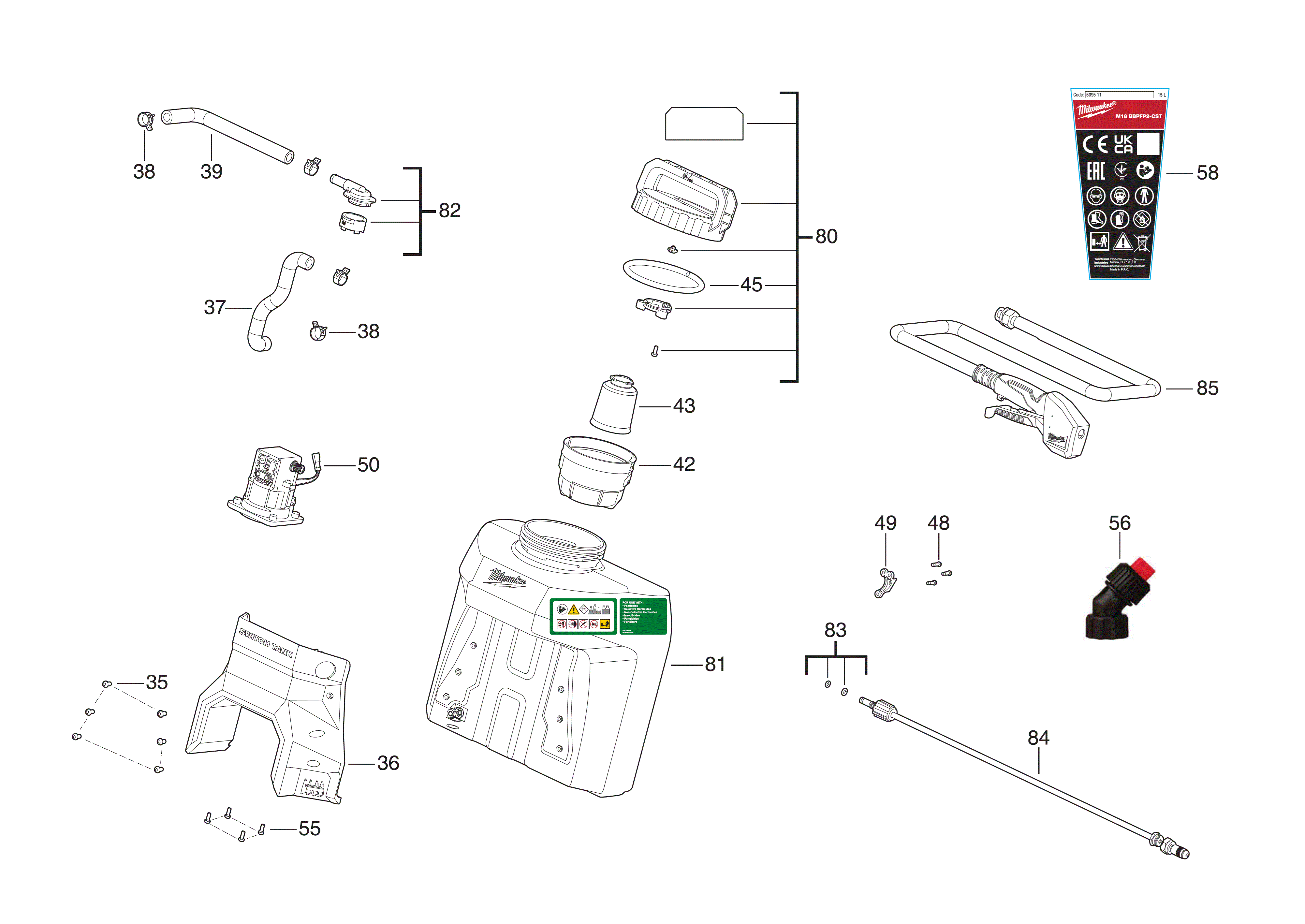 Ersatzteile für M18 BBPFP2-CST