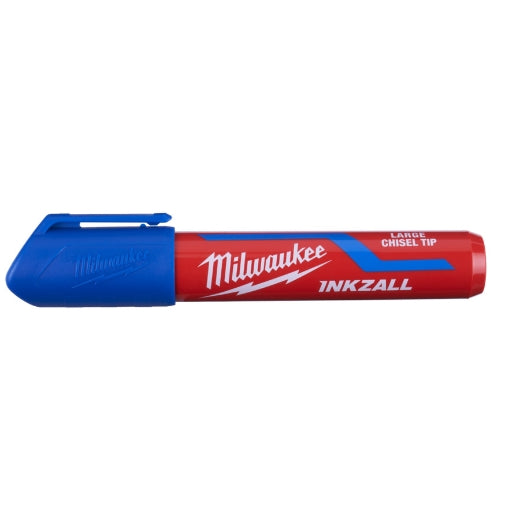 Milwaukee Inkzall Permanentmarker Keilspitze L (6.2 mm) und XL (14.5 mm) in schwarz/rot/blau